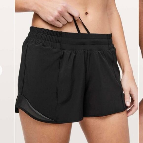 Lululemon Hotty Hot Short *Long 4" black size 4 - Picture 1 of 9